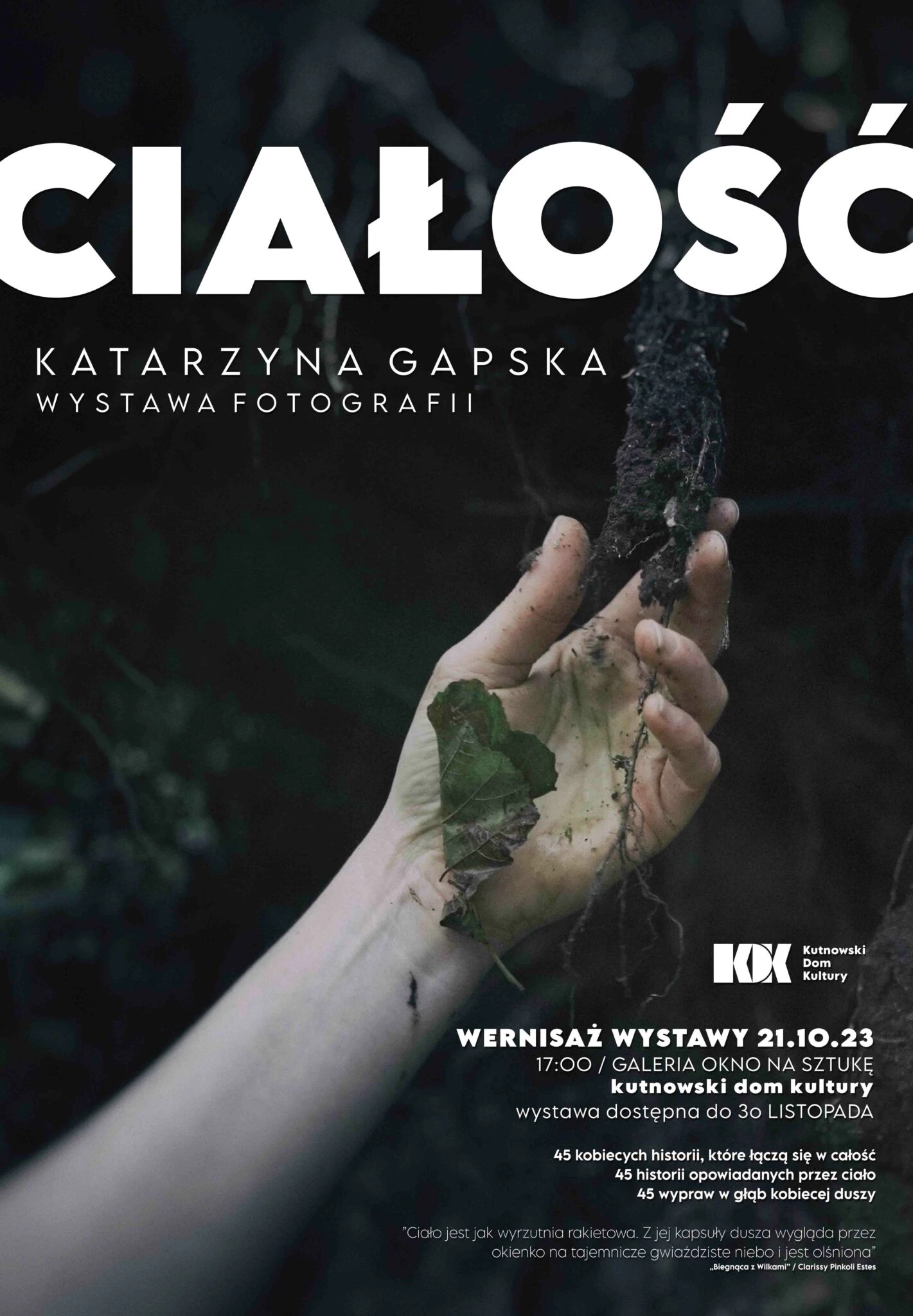 KDK: Wystawa “Ciałość” - fotografie Katarzyny Gapskiej