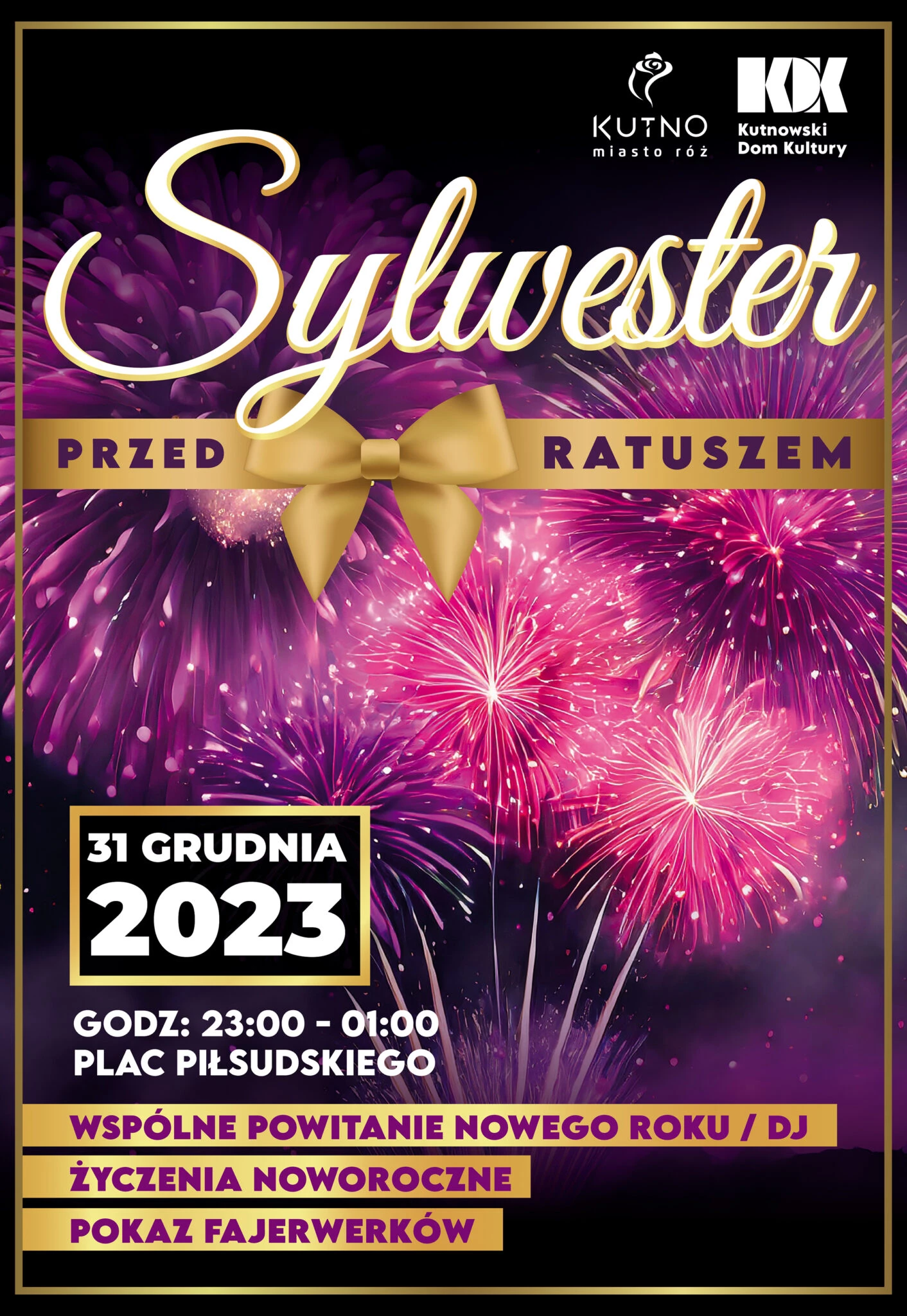 Sylwester przed Ratuszem w Kutnie 2023